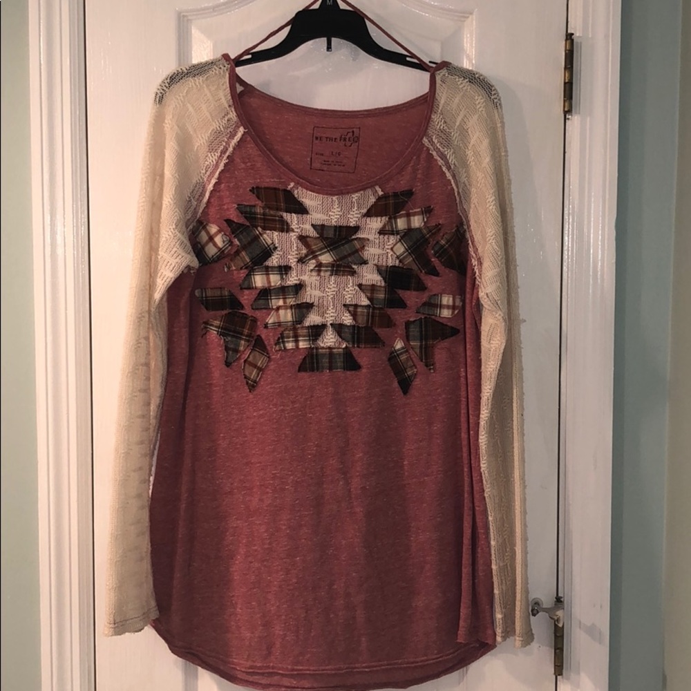 Free people top barely worn